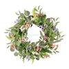 24TE Spring Wreath 20" Artificial Floral Wreath Colorful Flower Summer Wreath Front Door Wreath for Home Wedding Festival