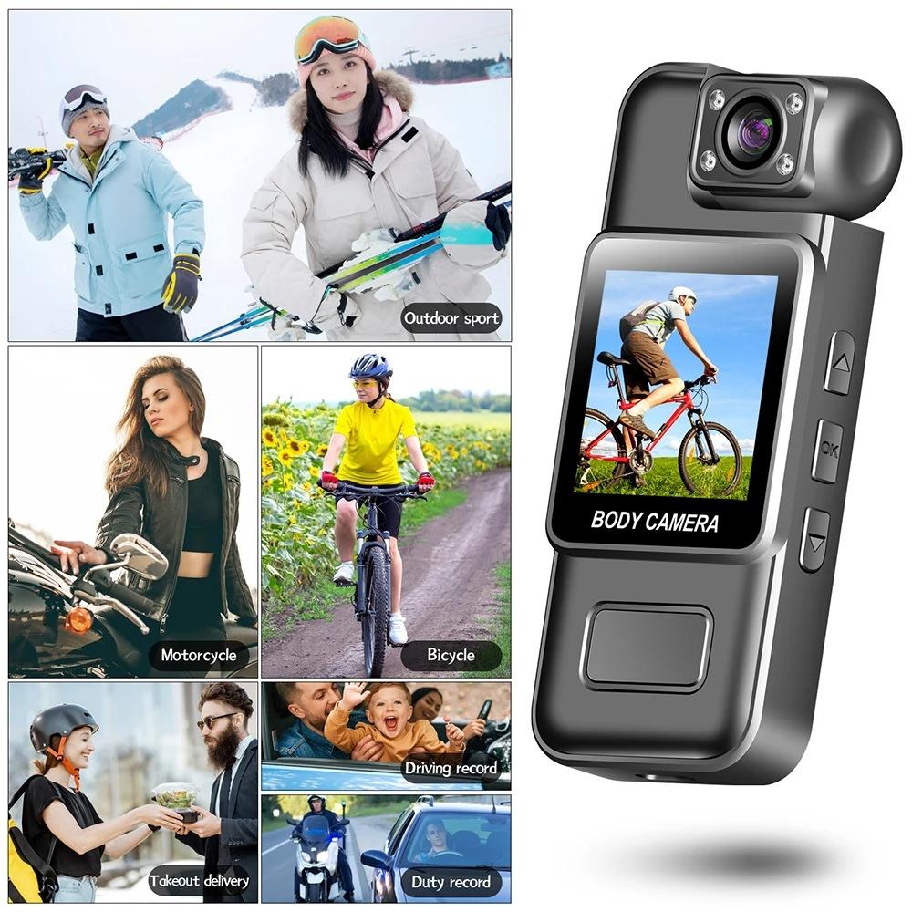 Cross-border new high definition 4K outdoor sports portable small camera recorder with screen back clip infrared camera