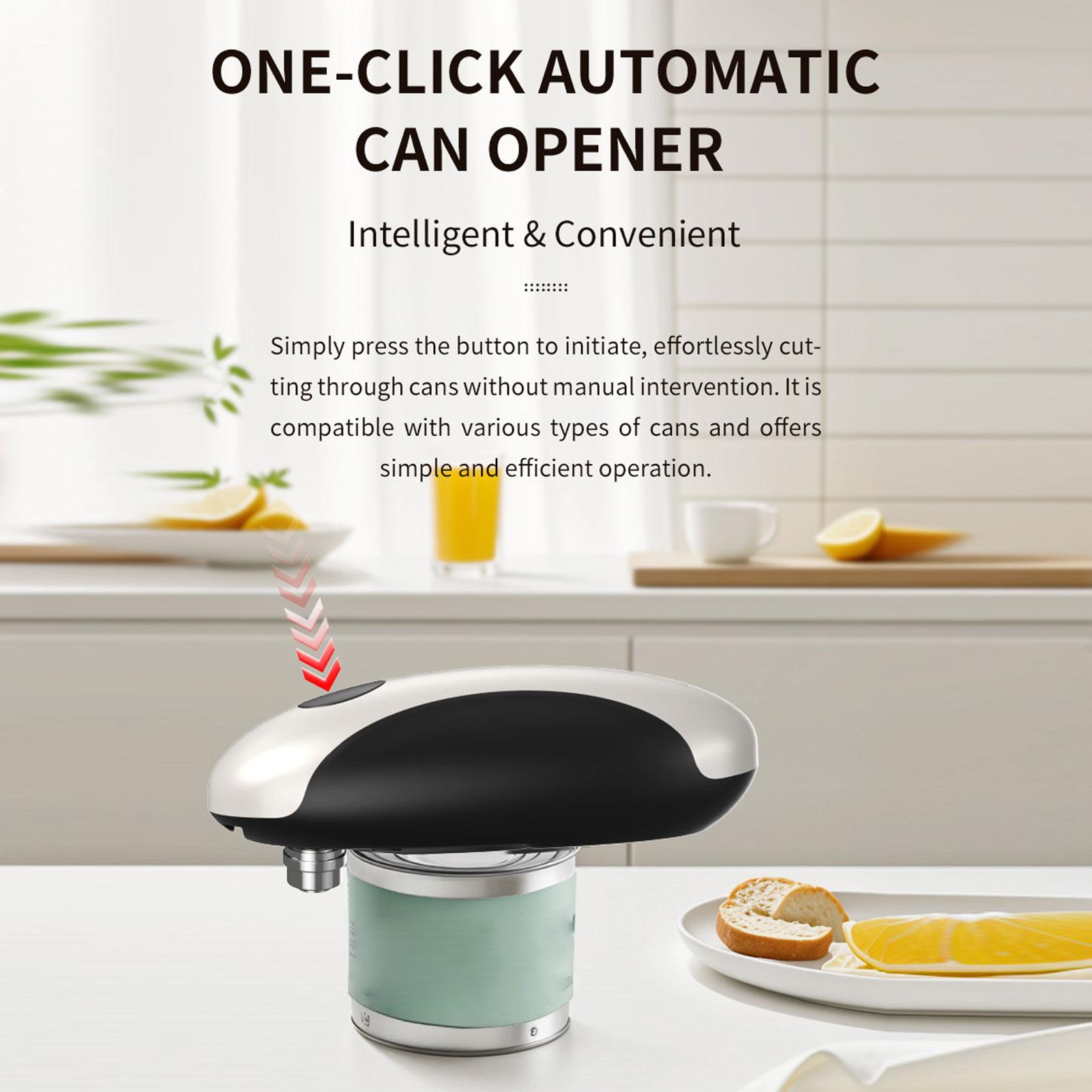 

Electric Can Opener Fits All Can Sizes One Key Use Rechargable Portable Kitchen Gadgets