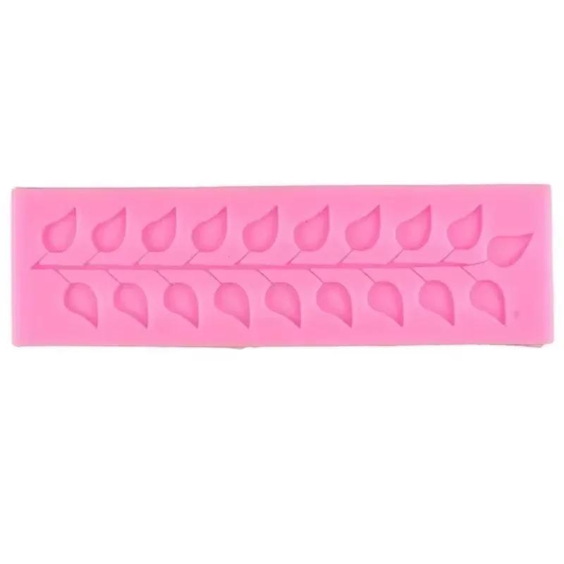 

1 Pcs Leaf Shaped Bark Texture Silicone Mold Baking Tool, Sugar Cake Decoration, Chocolate Lace Edging Mold