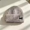Soft Warm Beanie Hat Cat Embroidered Winter Thermal Cap New Knitted Woolen Hat  Women