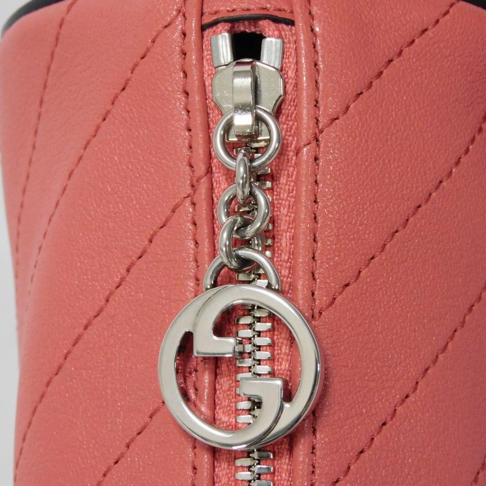 Used Blondie Mini Bag 9539 760170 AACPY 6701 7921 with GG Charm RFID IC Chip, Unused, Interlocking G, Pink, Women's