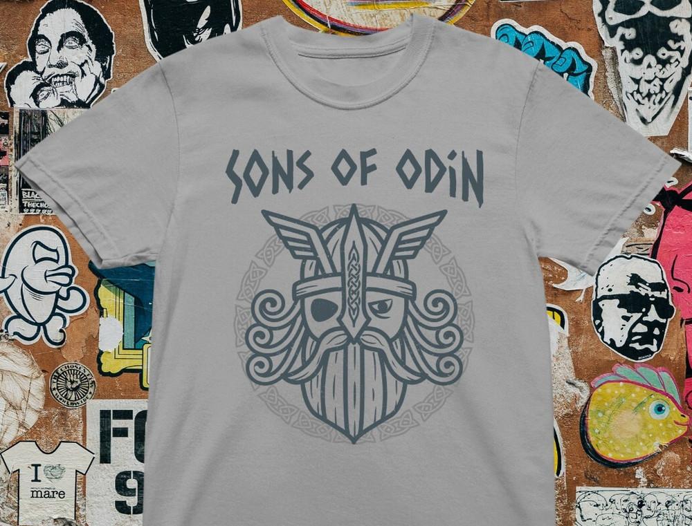 Футболка Сыны Одина - Тор, Бальдр, Видар и Вали - 100% Премиум Хлопок Унисекс Футболка M