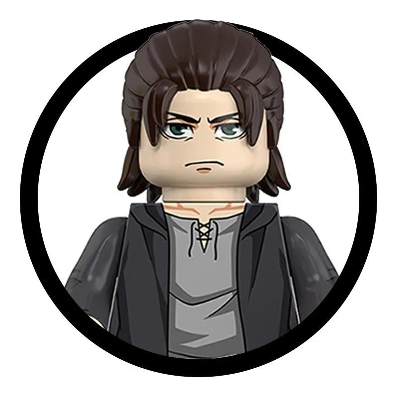 Blind Box Building Blocks Mini Model Figures Attack on Titan Levi Ackerman Eren Mikasa Giant Annie Halloween Christmas Gifts Toy
