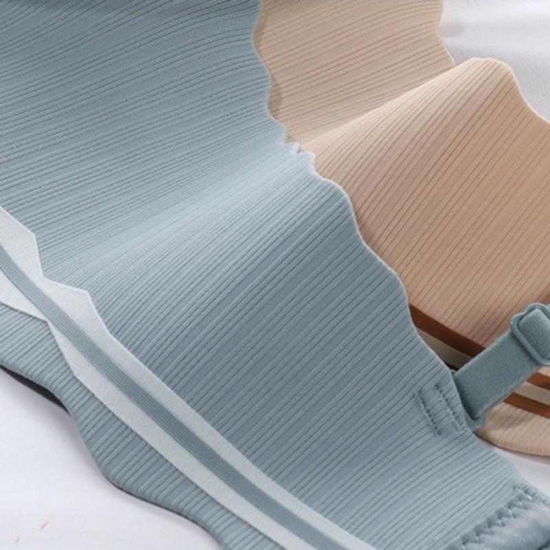 Seamless Push-up and Anti-sagging Small Chest Push-up Underwear Without Steel Ring Simple and Breathable Girls Bra