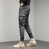 JAYSCE 2024 Yeni erkek Sokak Hip-Hop Tarzı Pantolon Moda Kalın Tulum Açık Eğlence Ince Pantolon