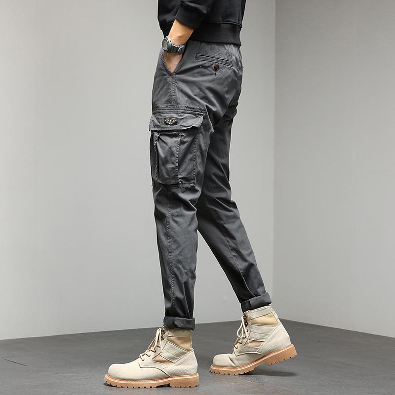 JAYSCE 2024 Yeni erkek Sokak Hip-Hop Tarzı Pantolon Moda Kalın Tulum Açık Eğlence Ince Pantolon