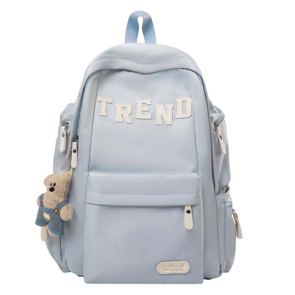 Schoolbag1011 Summer New High-value Korean College Style Casual Simple Backpack Couple Lightweight Large-capacity Backpack