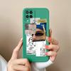For Samsung Galaxy A12 M12 F12 Phone Case Cartoon Liquid Silicone Full Protection Anti Drop Cover For Samsung A 12 M 12 Bumper