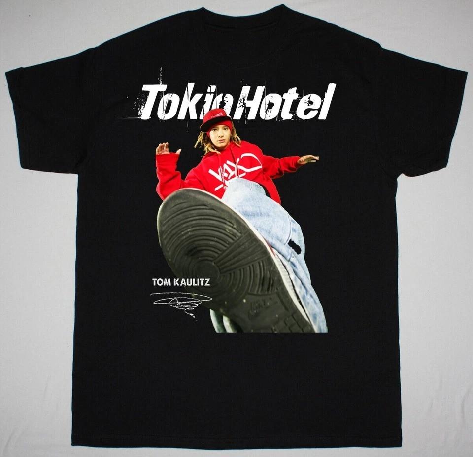 НОВАЯ Редкая Футболка Тома Каулитца Tokio Hotel Черная Все Размеры Унисекс Футболка Унисекс S