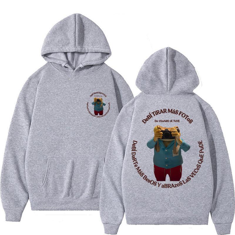 Bad Bunny Debi Tirar Mas Fotos DTMF Hoodies Men Women Fashion Hip Hop Sweatshirt Fleece Oversized Casual Sportwear