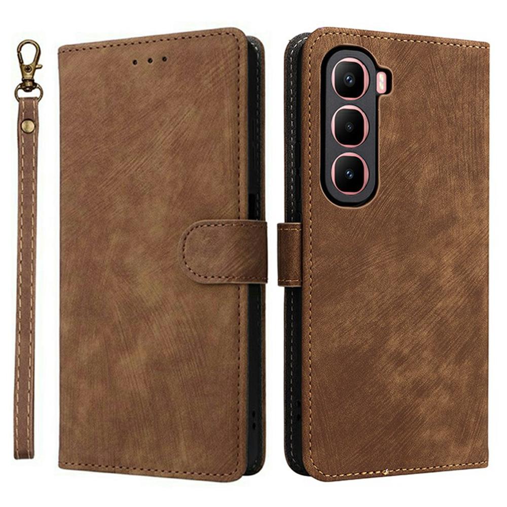 For Infinix Hot 60 Pro+ 4G X6886 Case Wallet RFID Blocking PU Leather Phone Cover Stand with Strap