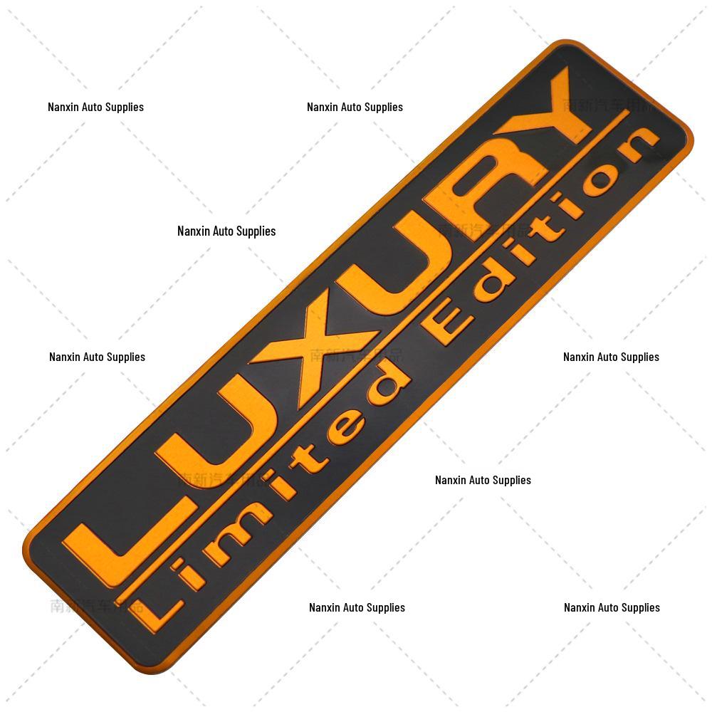 Limited Edition LUAURY Aluminum Car Sticker