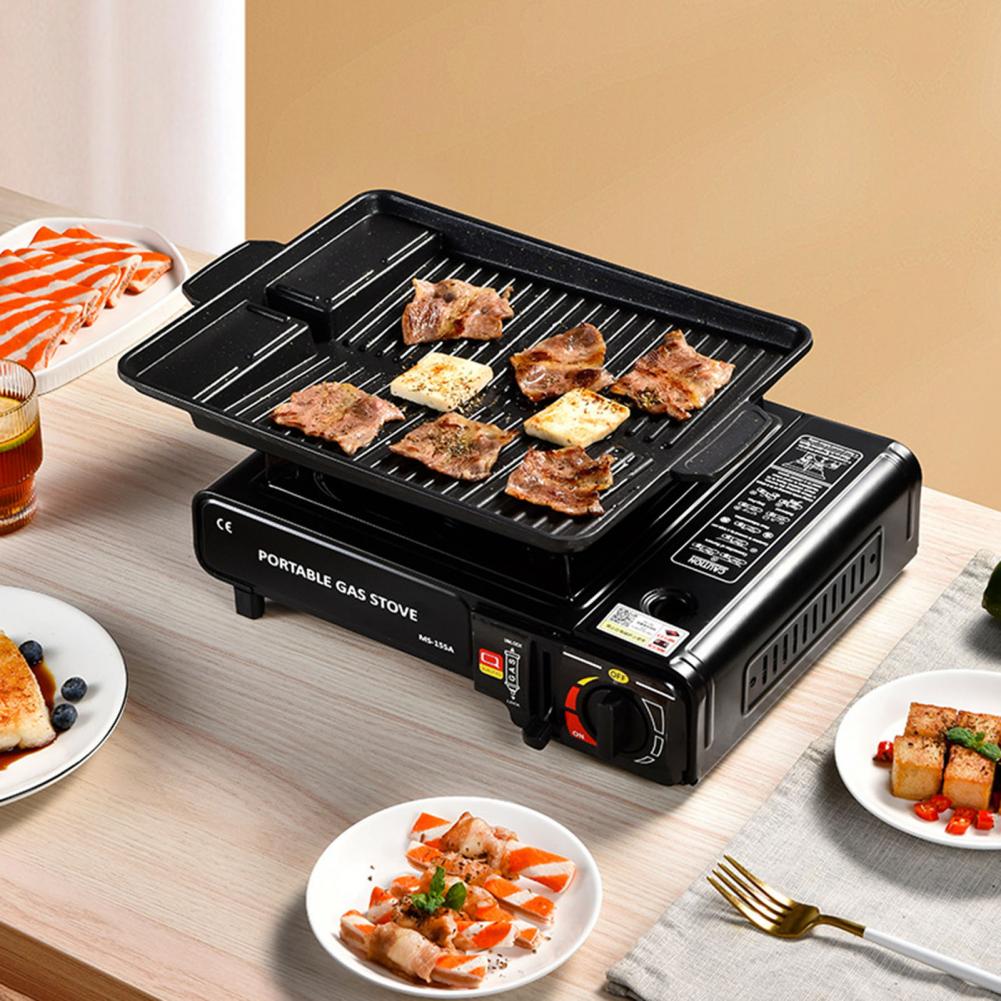 2.9KW Camping Stove Dual-use Outdoor Stove Wild Survival Cooking Picnic Gas Burner Camping Cooker Burner Stove BBQ Gas Stove