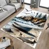 1PC Lighthouse Beach Non-Slip Floor Carpet Compatible for Office&Living Room&Bedroom&Dining Room - Flat-Weave Machine-W258