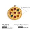 Cross-border Stainless Steel Jewelry Accessories Heart-shaped Flower Pendant Accessories Platedaccessories for Women