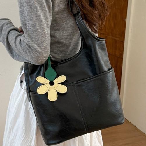 Autumn And Winter Korean Version Fashionable And Simple Shoulder Bag, Messenger Bag, Commuter Tote Bag, Large-Capacity Bag For Women