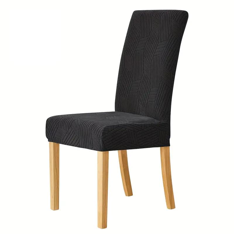 

1/2/4Pcs Jacquard Dining Chair Covers Stretch Kitchen Chair Slipcover All Inclusive Seat Protector Case Removable for Home Hotel 1 Pc
