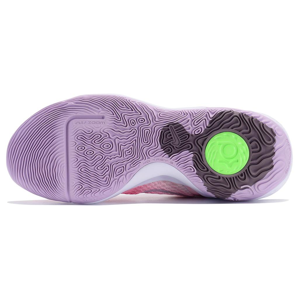 Nike KD Trey 5 IX Cushioning Slip Resistant Abrasion Resistant Mid top Vintage Basketball Shoes Unisex White Pink DJ6922-100(Team242-)