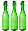 Bouteilles Aderia Swing Stopper, 720ml Vert, Lot de 3 [Bouteilles en Verre avec Bouchons Hermétiques], Fabriqué au Japon, MC-408