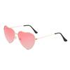 Women Ladies Sunglasses Heart Shaped Candy Sunglasses Metal Designer Stylish Rimless LOVE Glasses Ray Men Sunglasses