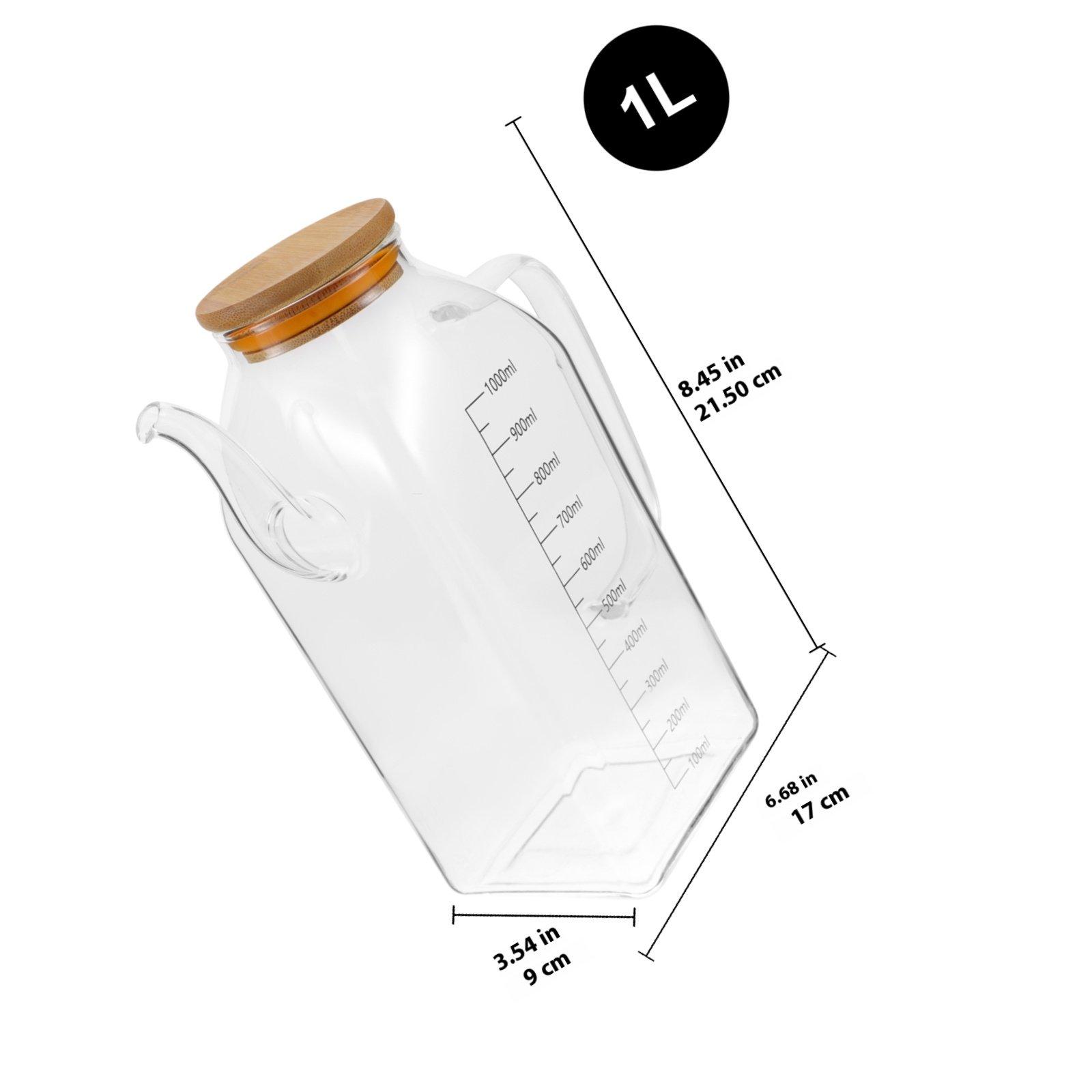 

Elegant Glass Oil and Vinegar Dispenser Set Ideal for Kitchen Bar Cafe Use Leak-Proof Seasoning Bottle for Olive Oil Soy Sauce