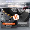 Rubber Curb Ramp 4.25" Rise Height Sidewalk Curb Ramp, 11.8" Width 19.7" Length Driveway Ramp for Curb, 15T Heavy Duty Rubber Ramp for Forklifts,