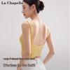 La Chapelle Damen U-Rücken Crop-Top mit integriertem BH