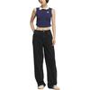 adidas Originals SS25 Gewatteerd Tanktop Polo Mode Veelzijdig Comfortabel Vest met Korte Kraag Dames Tops KE3893