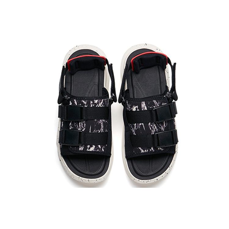New ANTA Bastard Beach Sandals Men Black/White 112238501-3