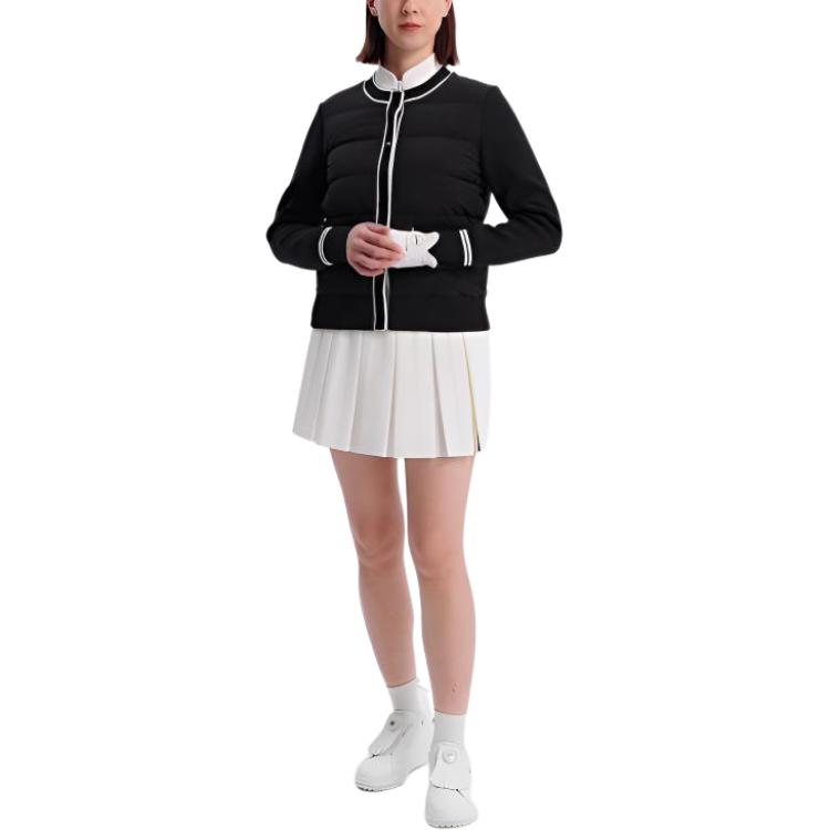 Fila Golf Series Fashionable Elegant Casual Sports Lightweight Warm Goose Down Jacket Women Jacket A11W545911FBK