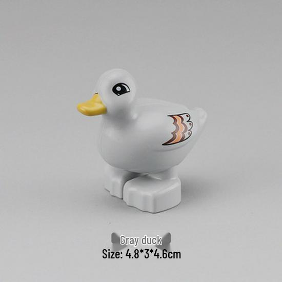 Gegele Lego-Compatible Building Blocks: Large Particles & Small Animal Accessories - Ocean, Zoo, Dinosaur Educational Toys