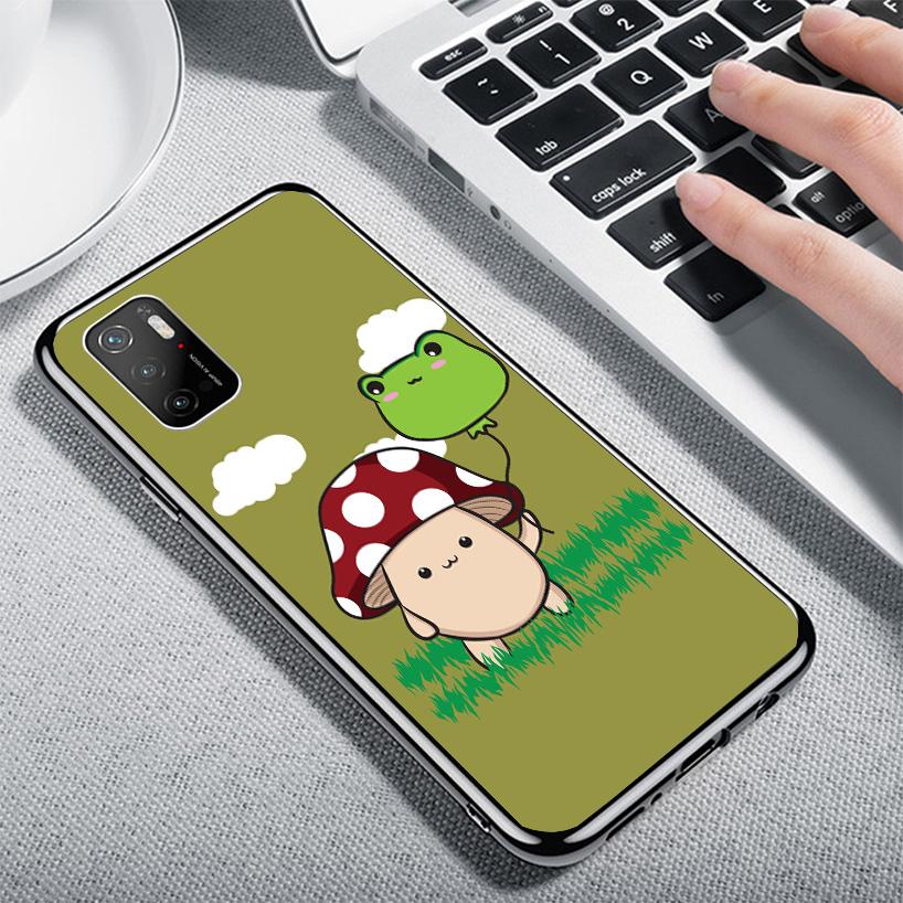 Cottagecore Frog Mushroom Kawaii Phone Case For Xiaomi Poco X7 X6 X5 Pro F7 Ultra Redmi 15C 15 13C 13 12C 12 10 10A 10C 9 9A 9C