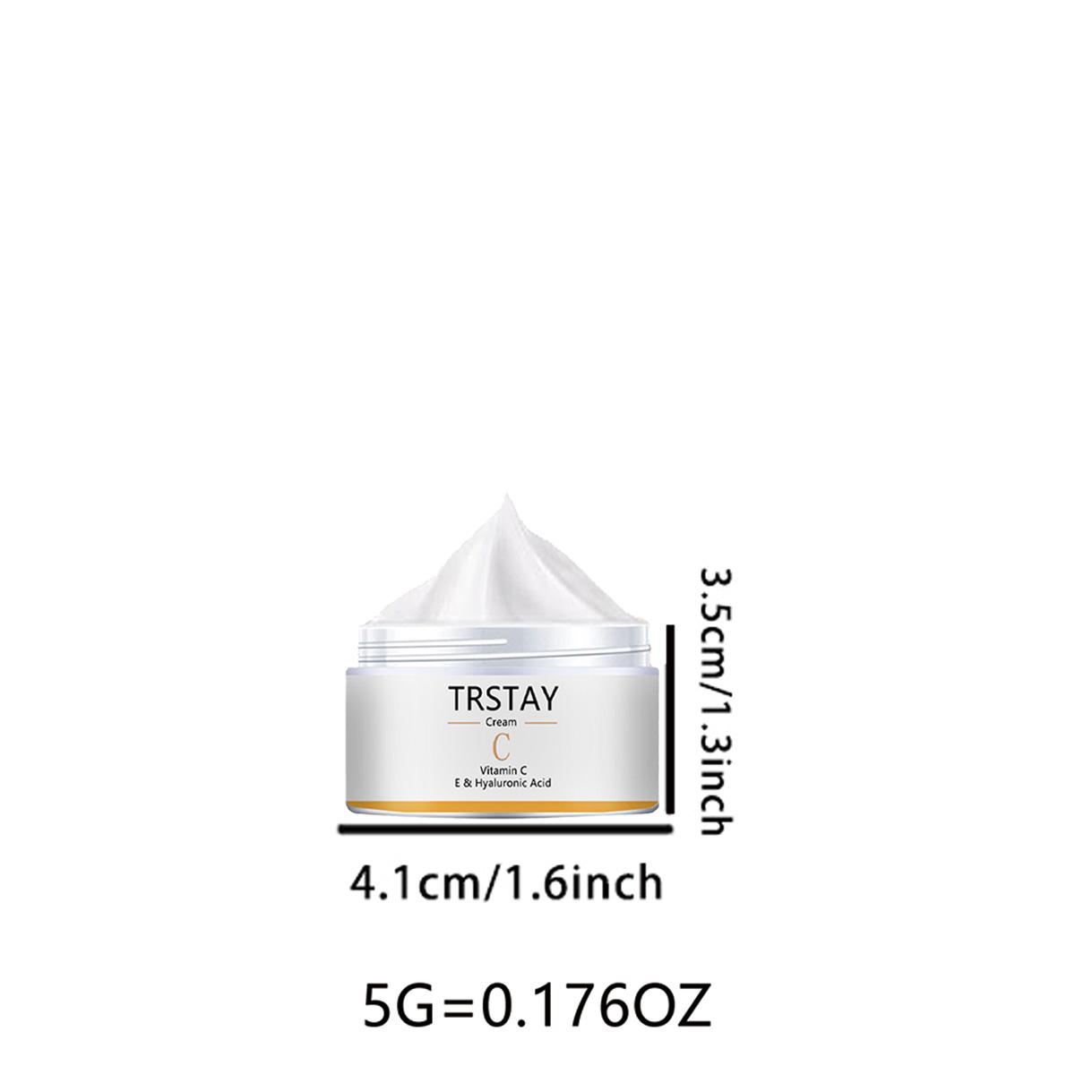 

Крем для обличчя, крем з вітаміном С, Е та гіалуроновою кислотою, антиоксидант, відбілюючий та освітлюючий зволожуючий крем 5g