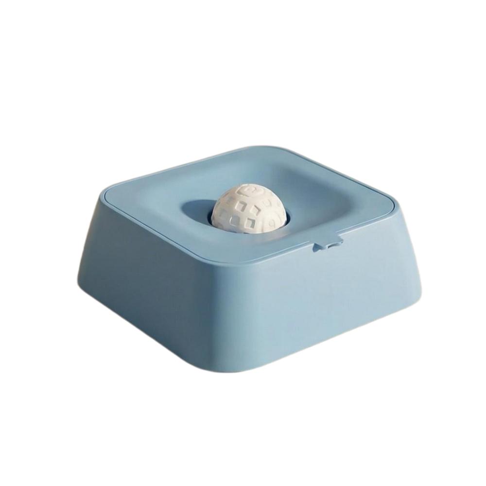 

with Rolling Ball Lick Ball Bowl PP Material Pet Slow Feeder Upgrade Dog Lick Bowl for Dog Cats синий