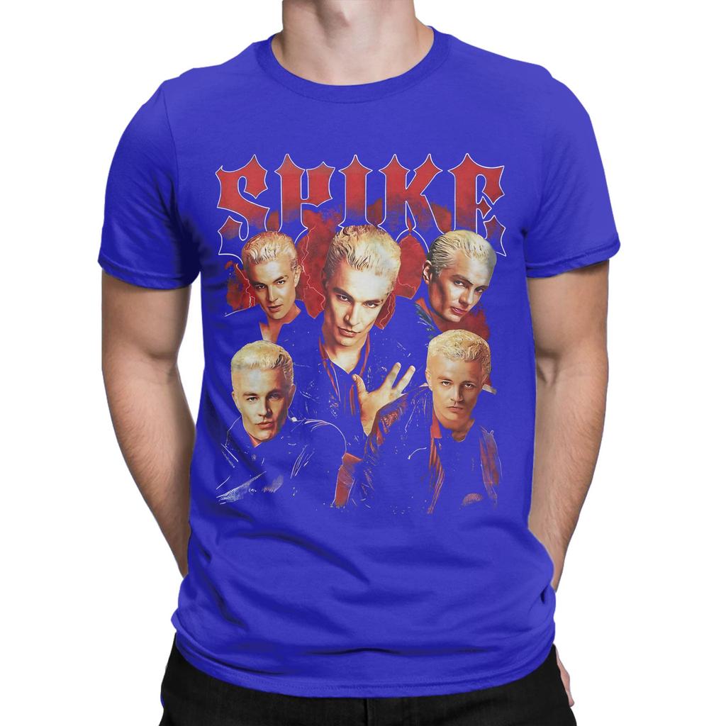 Vintage Buffy Vampire Spike Novelty 100 Cotton Tshirt Buffy The Vampire Slayer Band Tops Tees For Unisex