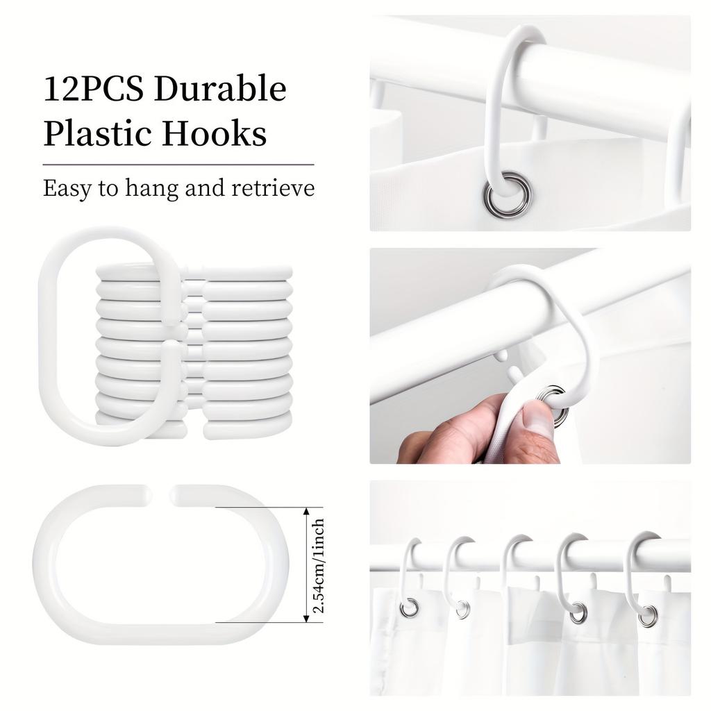 Herbstblätter Kunstdruck Duschvorhang - Wasserdicht, Maschinenwaschbar mit Haken inklusive, Perfekt für Badezimmerdeko