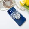 Niche Epoxy Transparent Planet Cloud Airbag Mobile Phone Holder Lazy Desktop Support Stand Selfie Ring Buckle