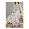 Cotton and Linen Breathable Soft Loose Dress for Commuting Versatile Women