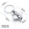 Creative Metal Airplane Keychain - Miniature Engine Pendant & Aviation Gift