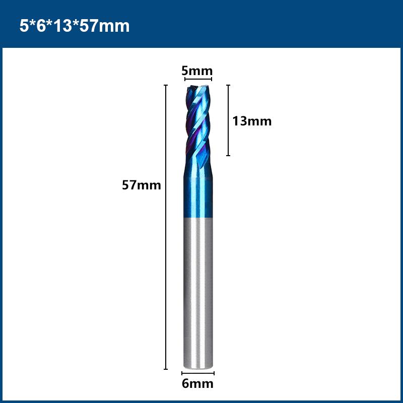 

Концевые фрезы HSS 1 шт. 2-13 мм HSS фреза по металлу алюминиевый фрезерный инструмент фреза фрезерный станок с ЧПУ 4-канавочные концевые фрезы 5x6x13x57L