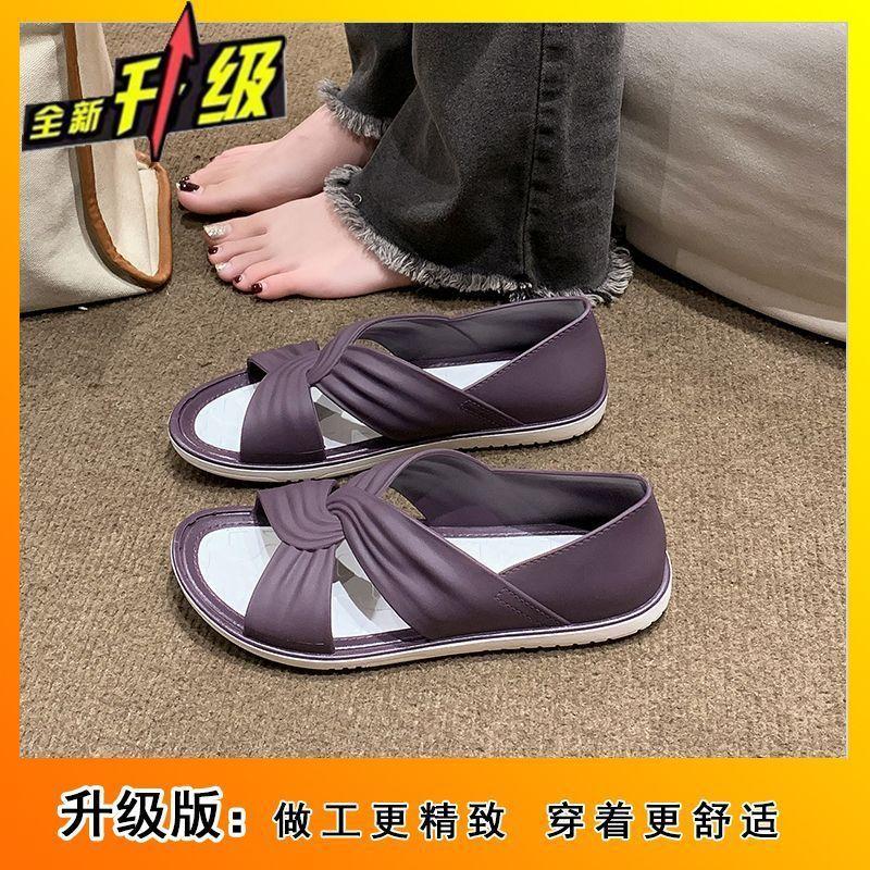 Seaside tourist beach shoes women's shoes sandals women's 2025 summer new flat sandals women