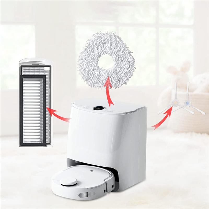 

ABJI-For Roborock G20S Sweeper S8 Max Ultra Sweeping Machine Replacement Mop Cloth Brush Side Filter Accessories