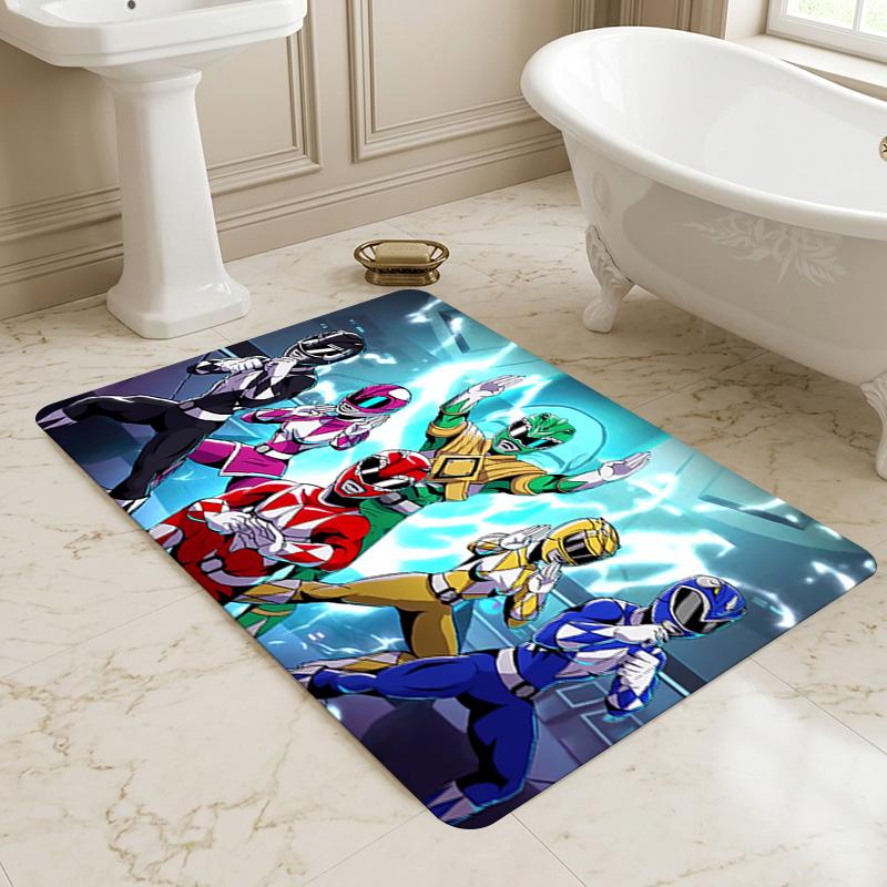 Power Rangers Living Room Nonslip Area Rug Soft Carpet For Bedroom Game Playroom Sofa Office Home Decor Doormat Christmas Gift C9301263
