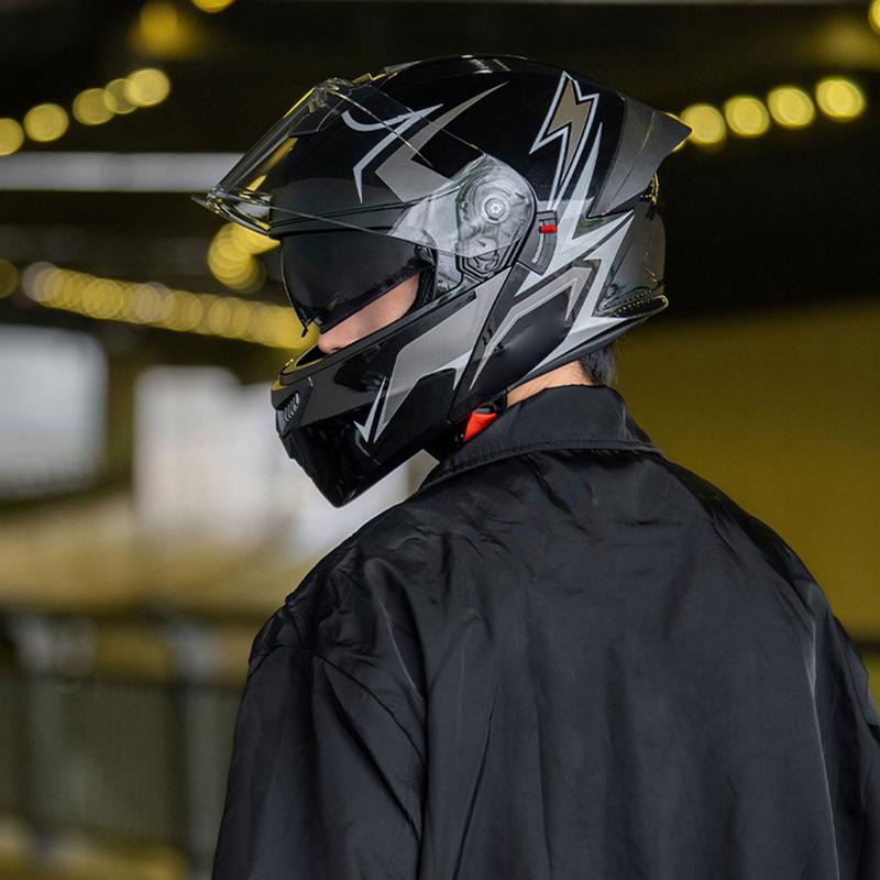 Motorcycle Helmets Full Face Motorcycle Helmet Double Visor Protective Gear Headgear For Racing Street Riding Sportbike Women
