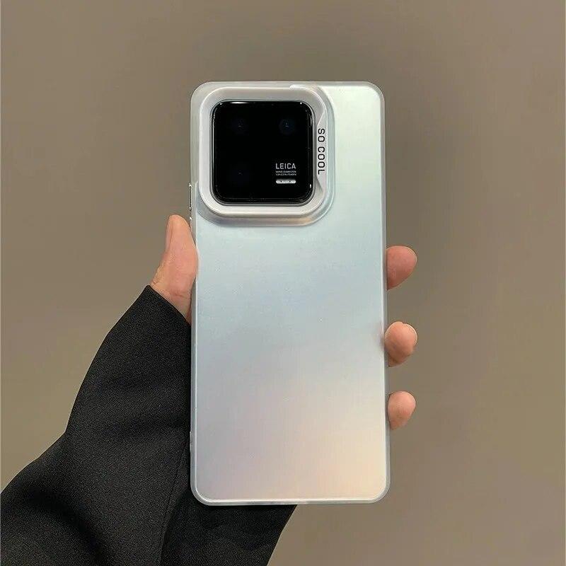 Electroplate laserové matné pouzdro na telefon pro Xiaomi Mi 13T Mi13T Pro Mi 13 T Pro 5G Zadní nárazuvzdorný matný ochranný kryt