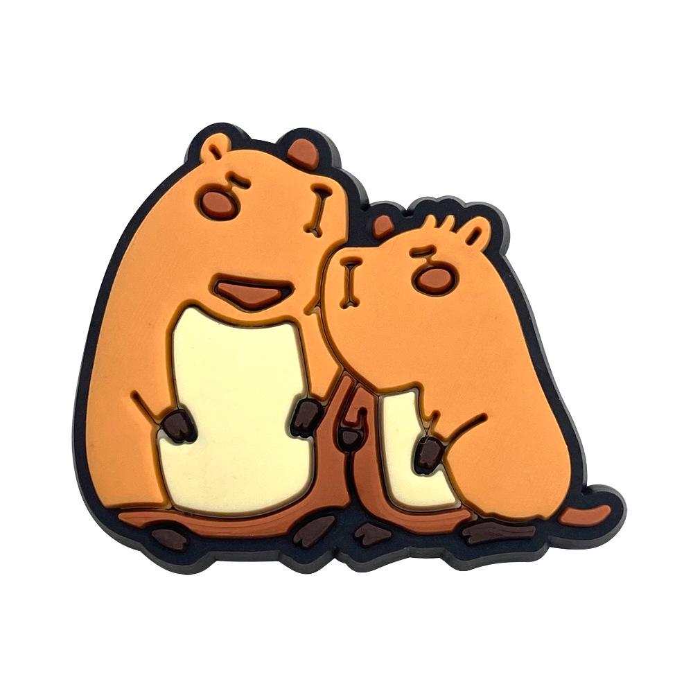 Capybara Hole PVC Soft Rubber Shoe Charms - Creative Shoe Decorations & Accessories