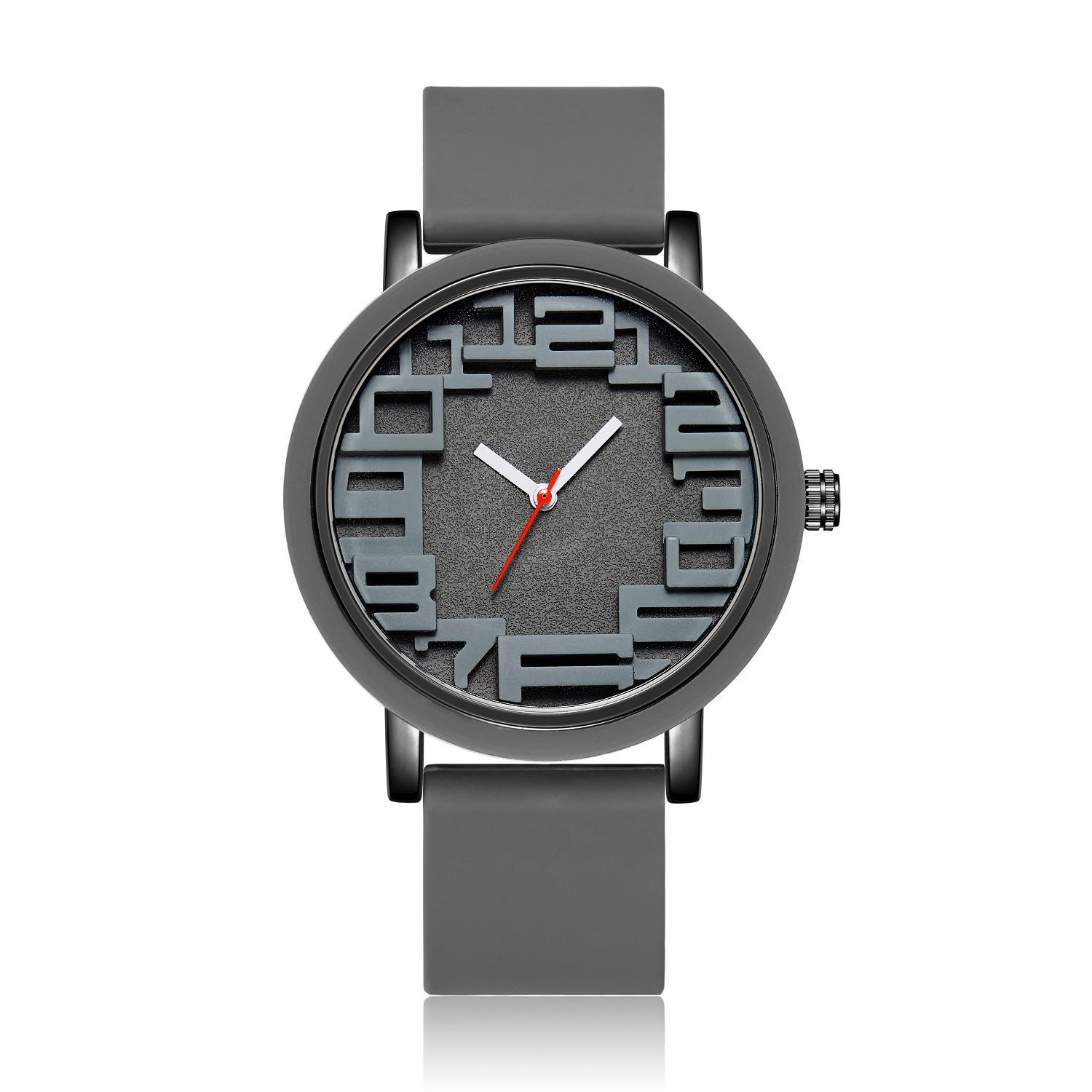 Новые простые модные повседневные часы силиконовые спортивные кварцевые часы