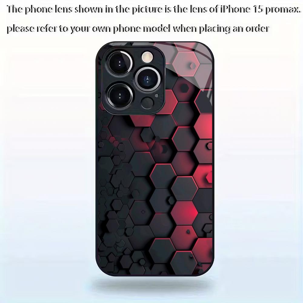 Simple and stylish tempered glass mobile phone case suitable for iPhone 17/16/15/14/13/12/11Pro Max all-inclusive anti-fall