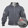Herren Dickes Samt Kapuzensweatshirt für Sport - Warme, locker sitzende, langärmelige Jacke für Frühling, Herbst & Winter.
